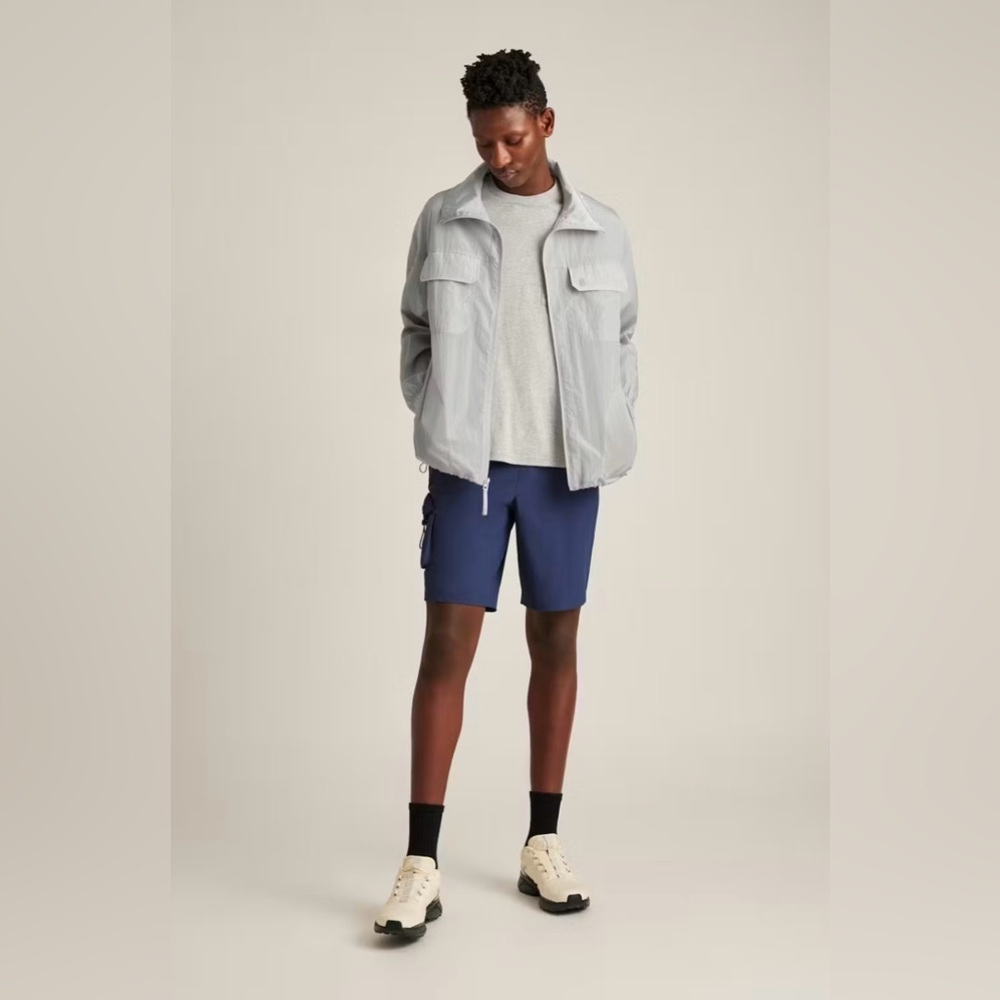 Bonobos Gray Raincoat with Pockets